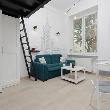 Aleja Wyzwolenia Studio With Mezzanine Downtown By Renters Varşova